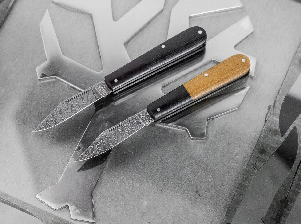 Barlow Integral Burlap Micarta Damast 3 Barlow Integral Burlap Micarta Damast – Bild 3