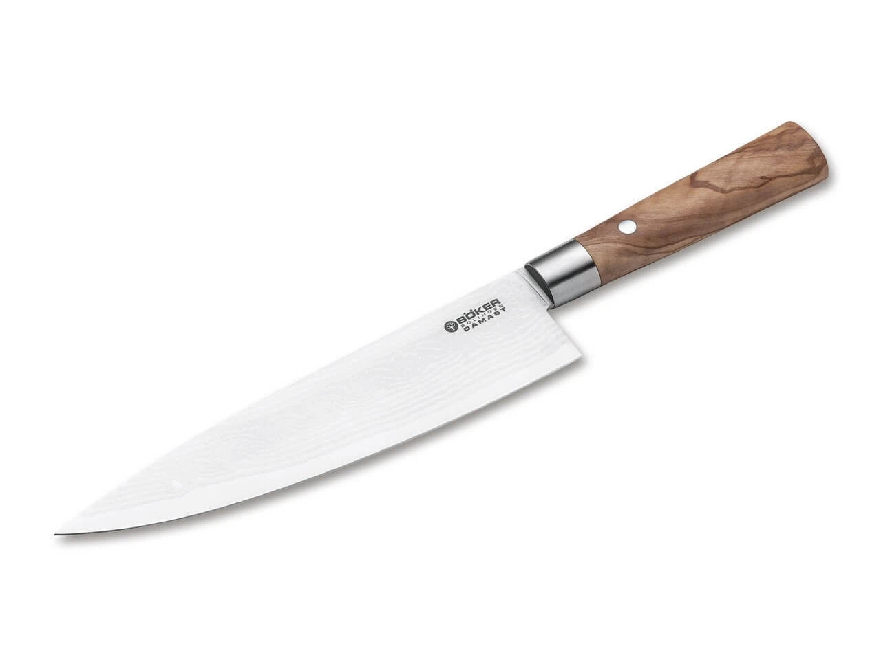 Damast Olive Chefmesser Groß 1 Damast Olive Chefmesser Groß
