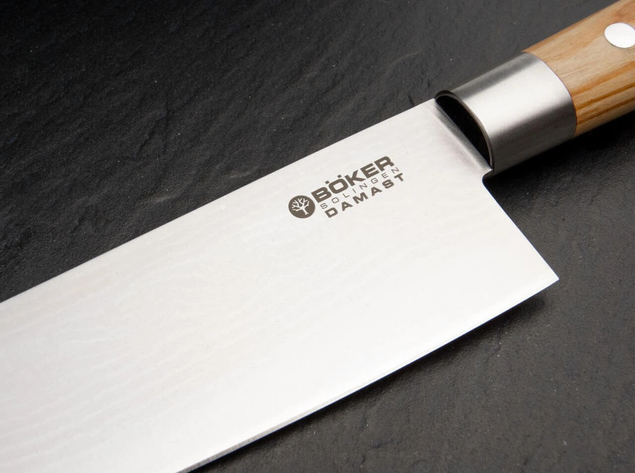 Damast Olive Chefmesser Groß 5 Damast Olive Chefmesser Groß – Bild 5