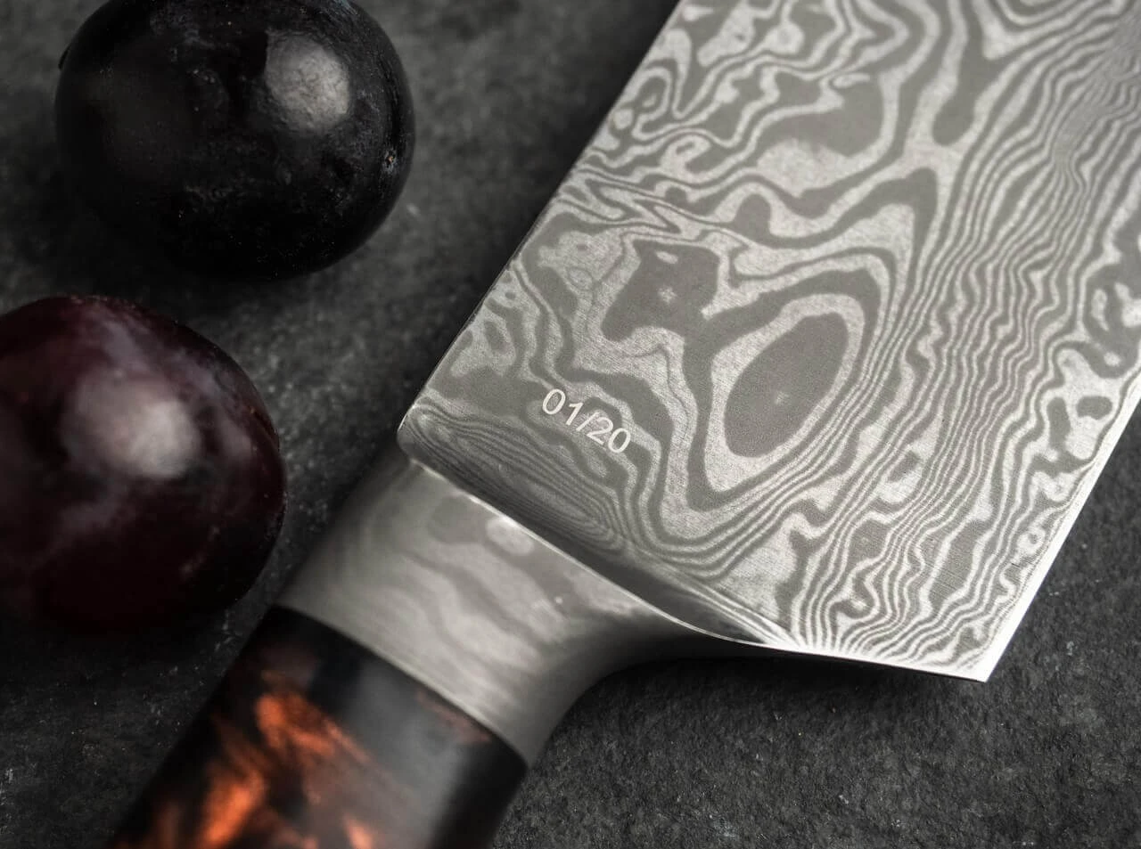 Interstellar Damast Chefmesser 8 Interstellar Damast Chefmesser – Bild 8