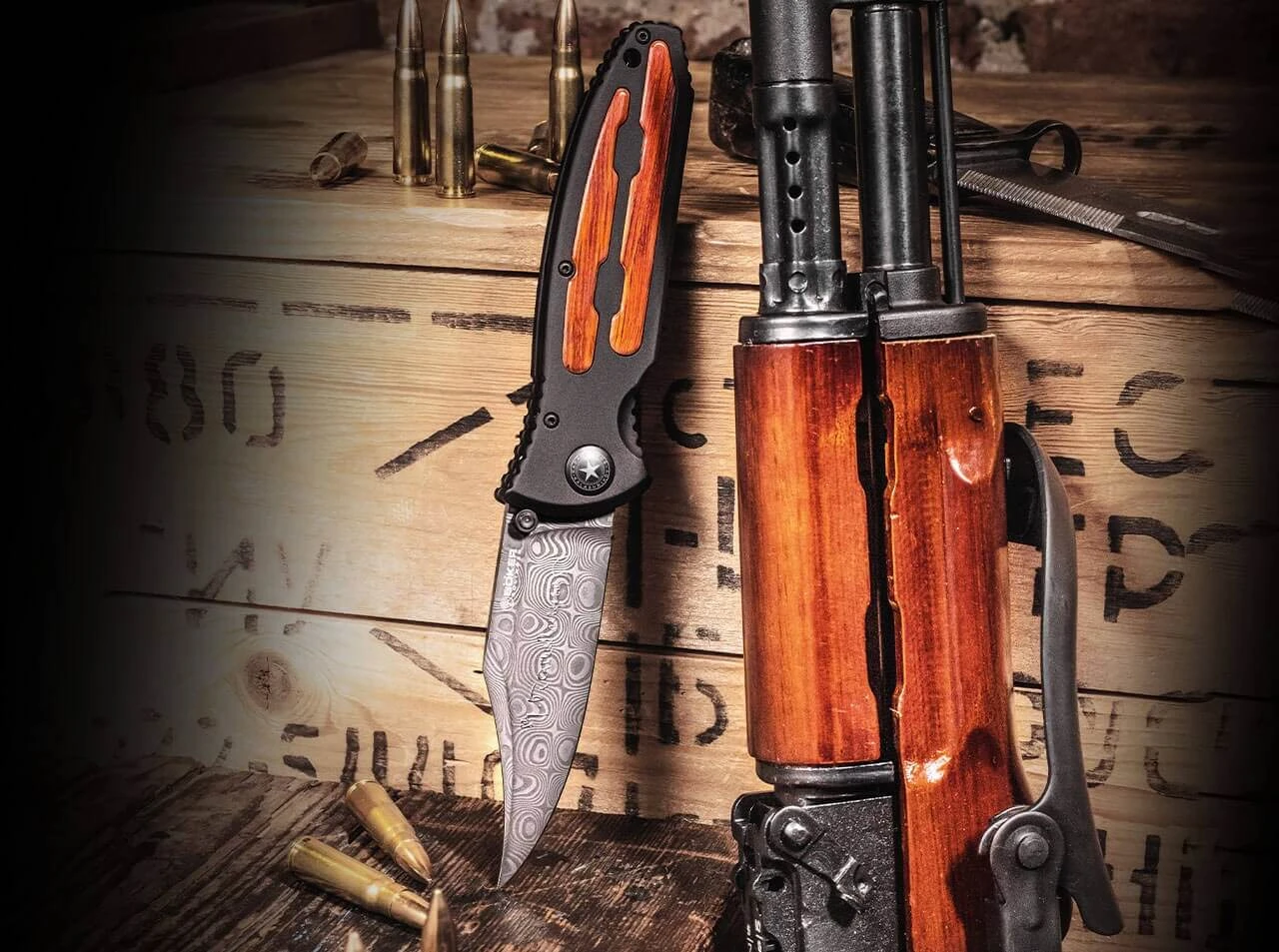 Kalashnikov Bajonett Damast 3 Kalashnikov Bajonett Damast – Bild 3