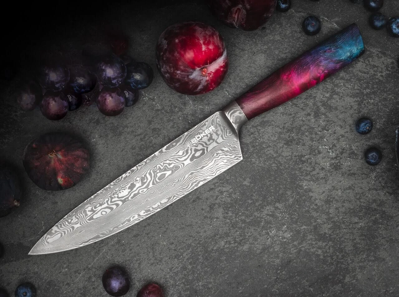Supernova Damast Chefmesser 9 Supernova Damast Chefmesser – Bild 9