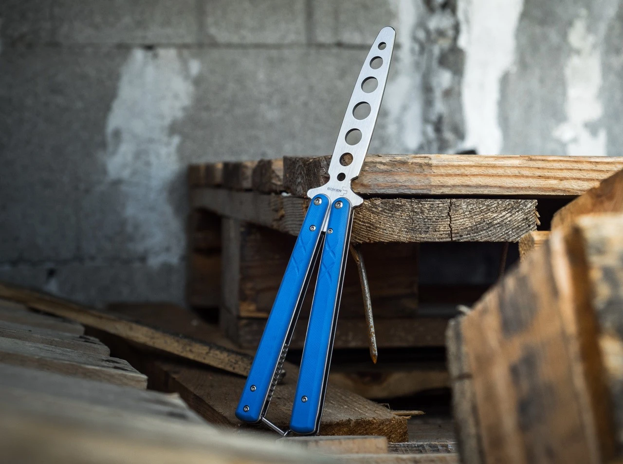 BHQ Balisong Trainer Blue 4 BHQ Balisong Trainer Blue – Bild 4