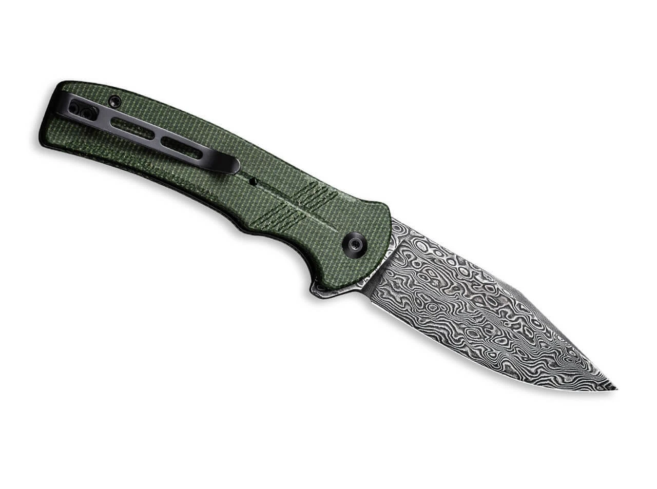 Cogent Damast Micarta Green 2 Cogent Damast Micarta Green – Bild 2