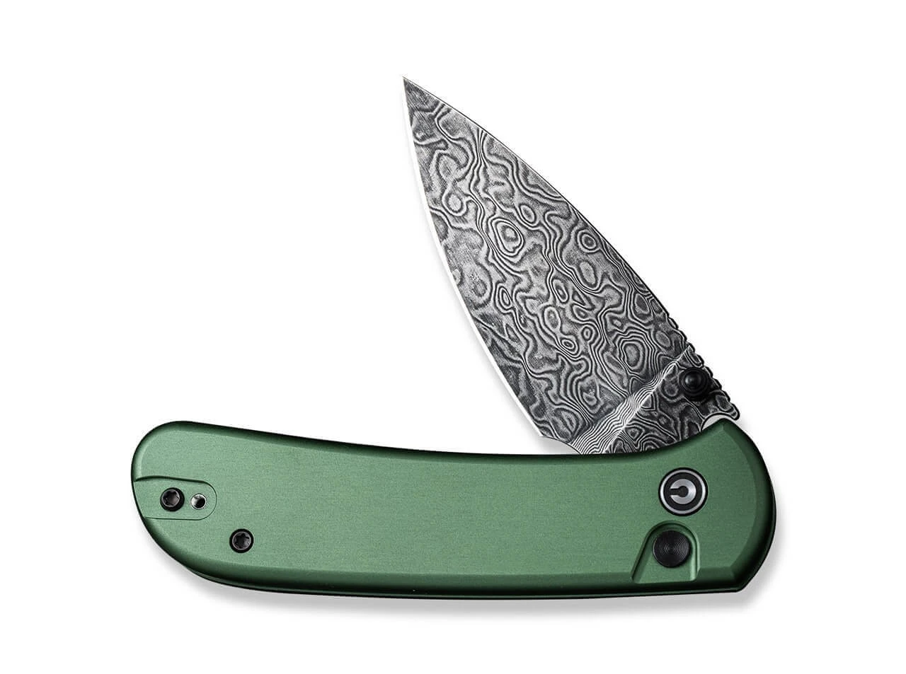 Qubit Aluminum Green Damascus 3 Qubit Aluminum Green Damascus – Bild 3