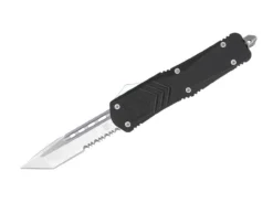 Large Black FS-X Tanto Serrated