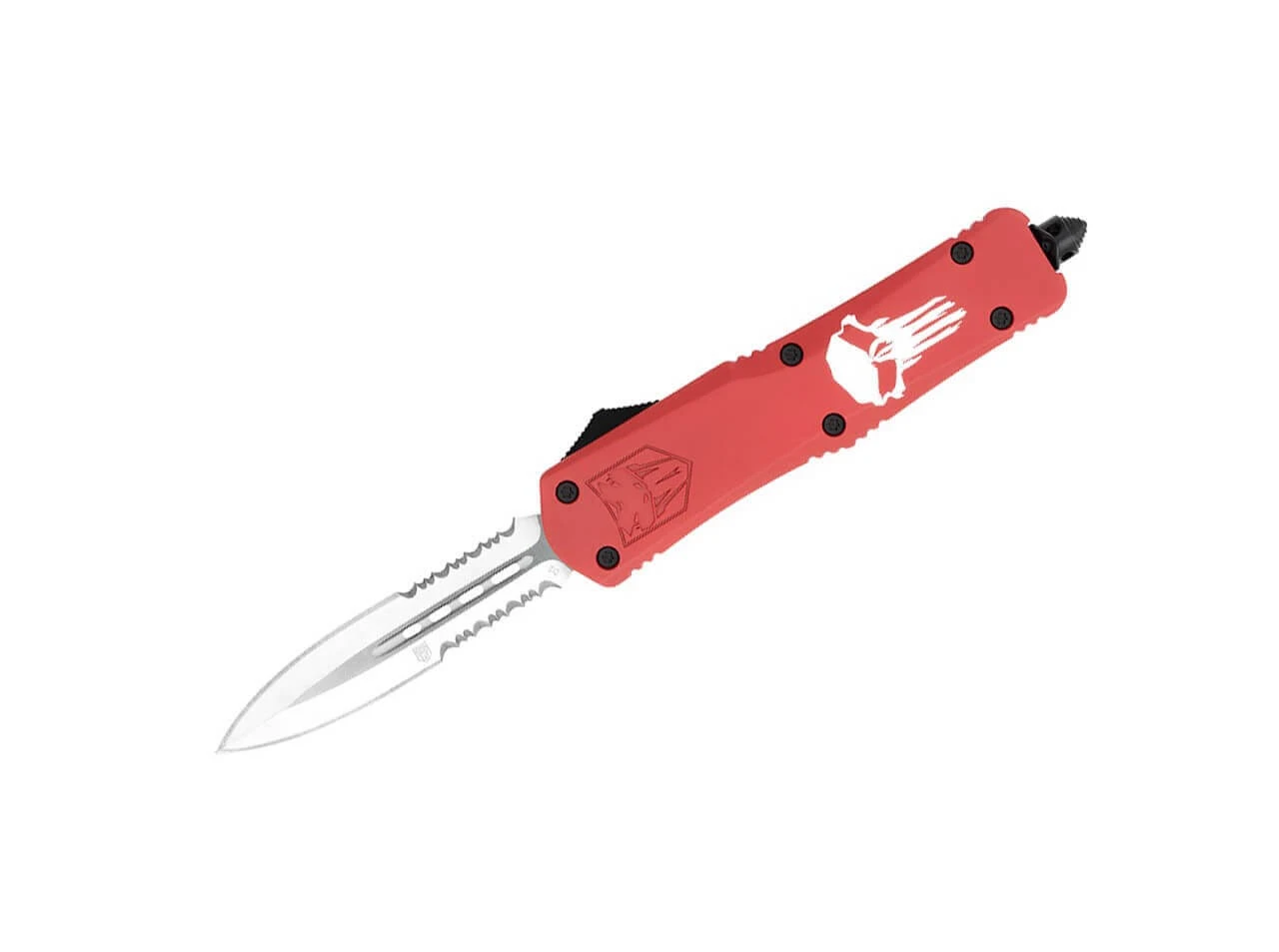 Large FS-3 Punisher Red Dagger 2-Side Serrated 1 Large FS-3 Punisher Red Dagger 2-Side Serrated