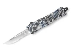 Medium CTK-1 Cerakote Blue Cobra Skin Drop Serrated