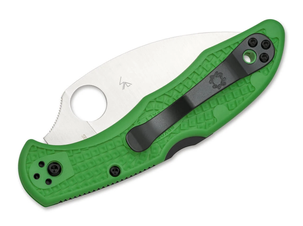 Spyderco Salt 2 Wharncliffe Serrated LC200N Green 2 Spyderco Salt 2 Wharncliffe Serrated LC200N Green – Bild 2