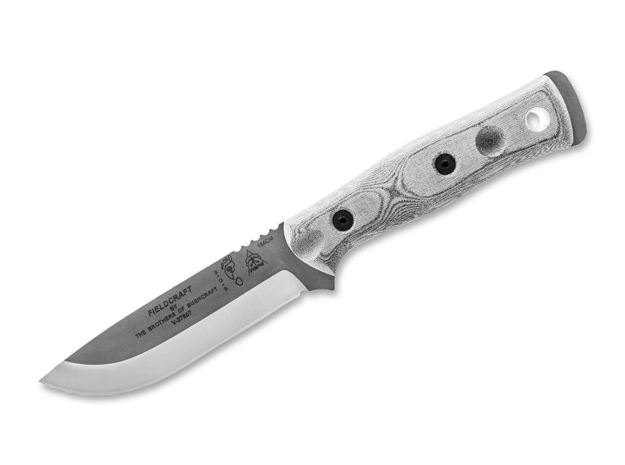 TOPS Knives B.O.B. Fieldcraft Gray Micarta 1 TOPS Knives B.O.B. Fieldcraft Gray Micarta
