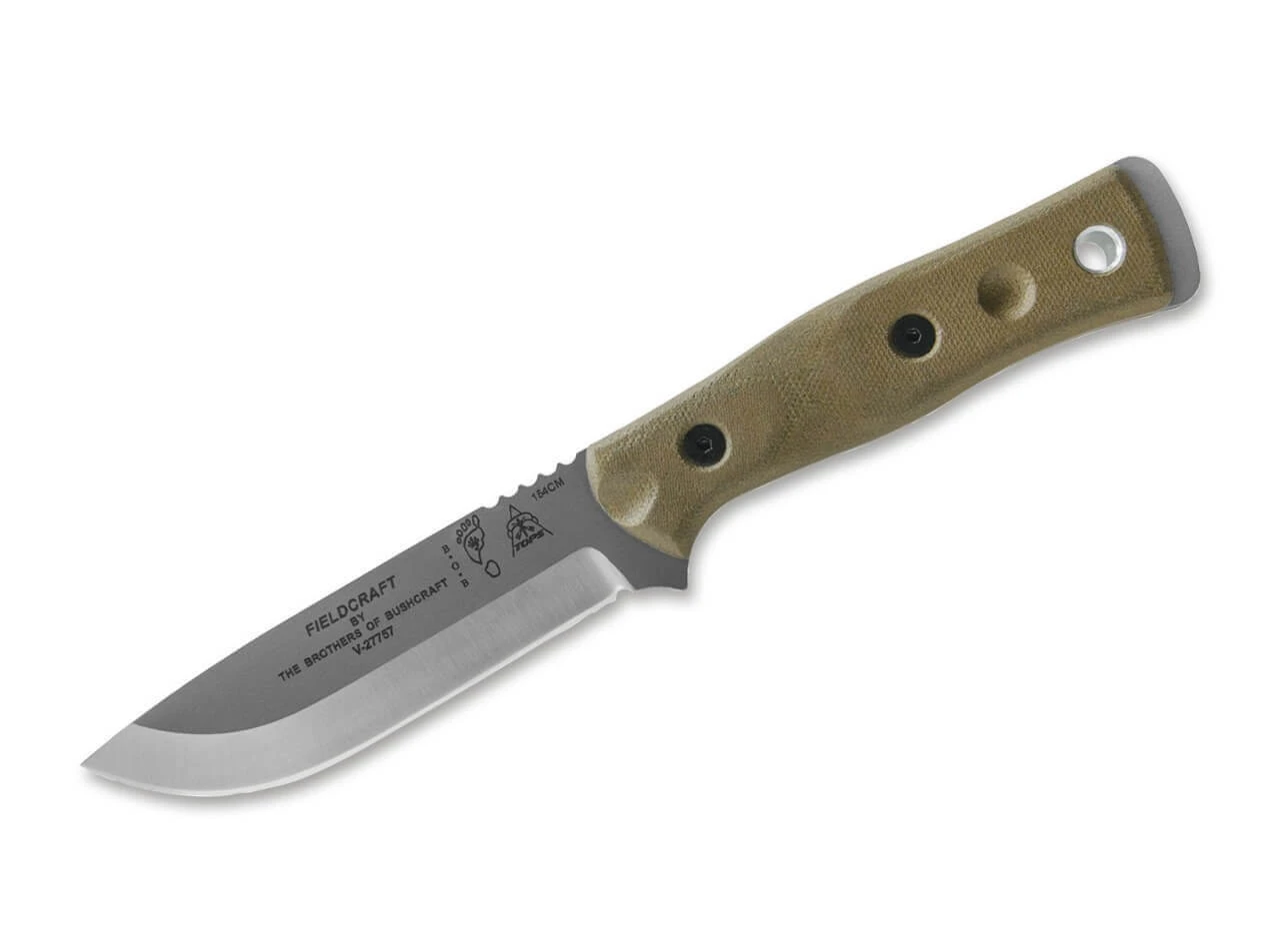 TOPS Knives B.O.B. Fieldcraft Green Micarta 1 TOPS Knives B.O.B. Fieldcraft Green Micarta