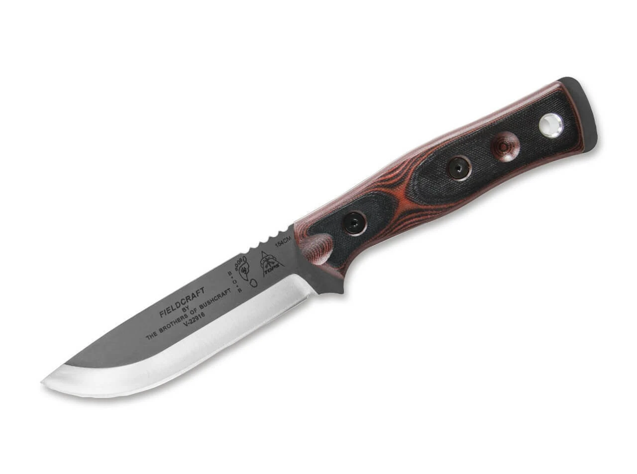 TOPS Knives B.O.B. Fieldcraft Red G10 1 TOPS Knives B.O.B. Fieldcraft Red G10