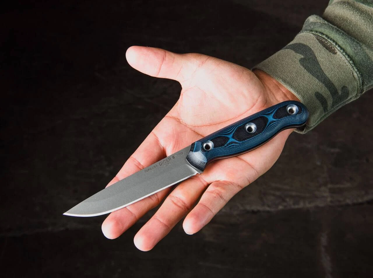 TOPS Knives Dicer 4 Steak Knife Blue 7 TOPS Knives Dicer 4 Steak Knife Blue – Bild 7