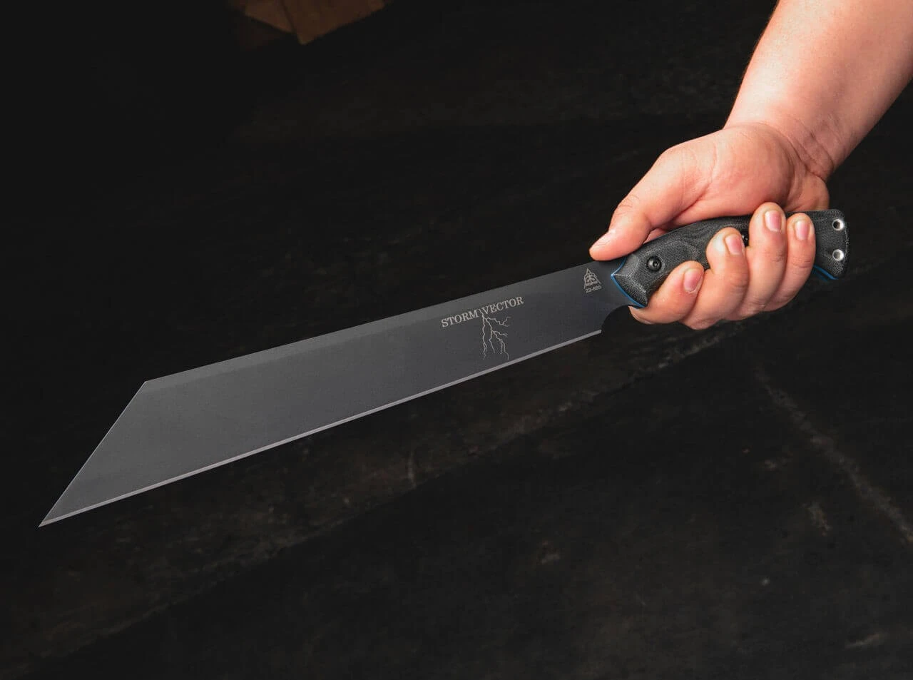 TOPS Knives Storm Vector Micarta Black 5 TOPS Knives Storm Vector Micarta Black – Bild 5